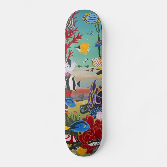 Skateboard Arrecife de coral (Anverso)