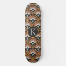 Skateboard Art Deco Jazz Age Sunset Jukebox