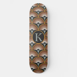 Skateboard Art Deco Jazz Age Sunset Jukebox