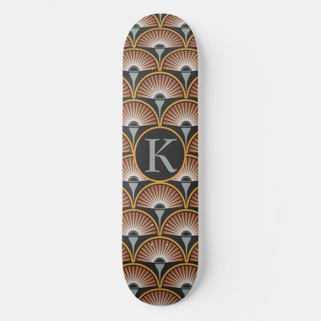Skateboard Art Deco Jazz Age Sunset Jukebox (Anverso)