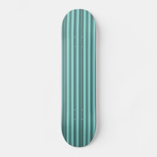 Skateboard Art Deco mintgrüne Streifen