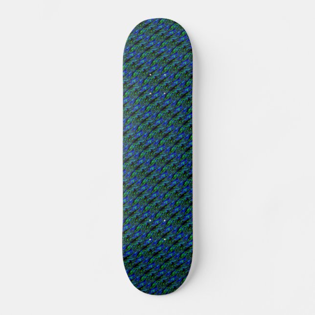 Skateboard Artdeco loco en el funky estilo arcoiris (Anverso)