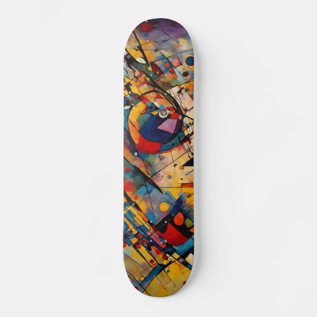 Skateboard Arte abstracto (Anverso)