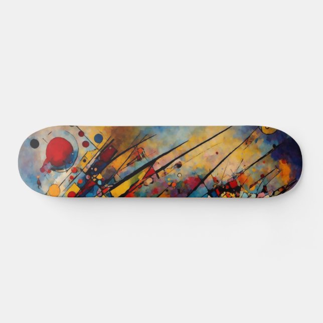 Skateboard Arte abstracto (Horz)