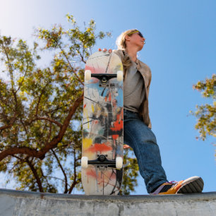Skateboard Arte abstracto colorido