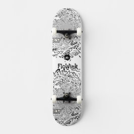 Skateboard Arte abstracto de Guay de Black White Artsy