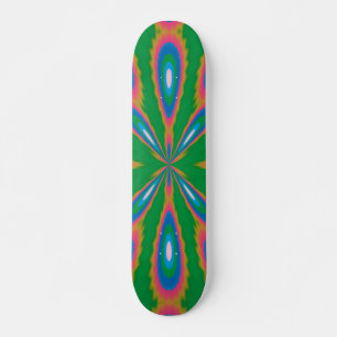 Skateboard Arte abstracto de jardín funky