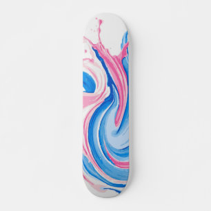 Skateboard Arte abstracto de salpicaduras de remolino de pint