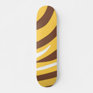 Skateboard arte abstracto de tigres