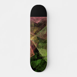 Skateboard Arte abstracto espacio cúbico
