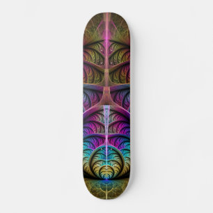 Skateboard Arte abstracto fractal colorido alucinante