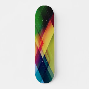 Skateboard Arte abstracto geométrico