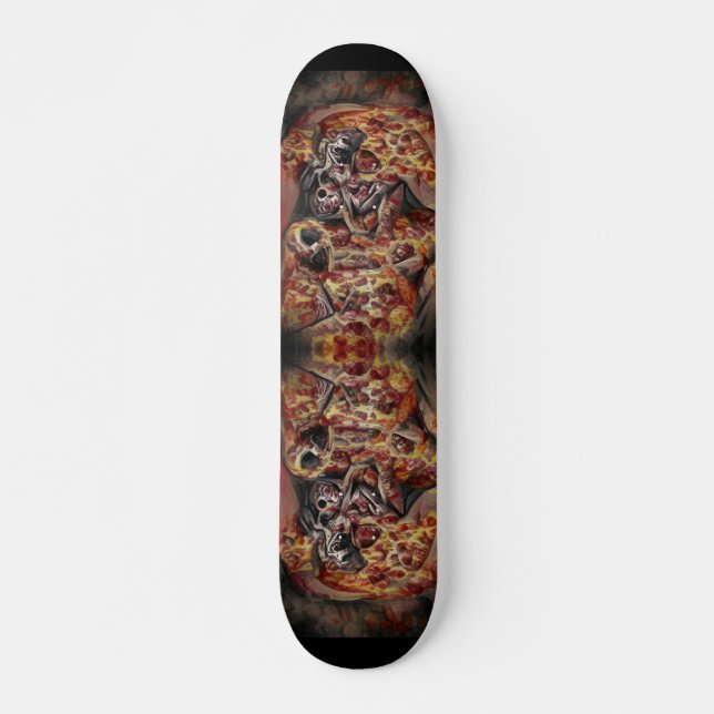 Skateboard Arte abstracto gráfico de Pizza deathtrampa  (Anverso )