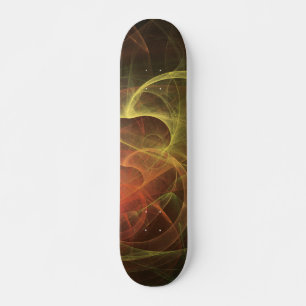 Skateboard Arte abstracto llama mágica