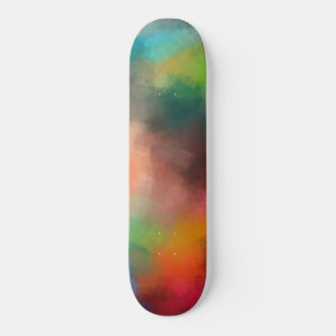 Skateboard Arte abstracto moderno color rosa azul rojo verde