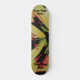 Skateboard arte abstracto moderno original de color negro y a