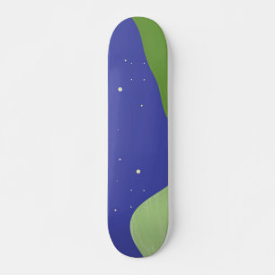 Skateboard arte abstracto paisajístico