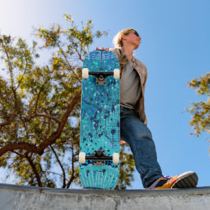 Skateboard Arte abstracto: Sinfonía en el mar
