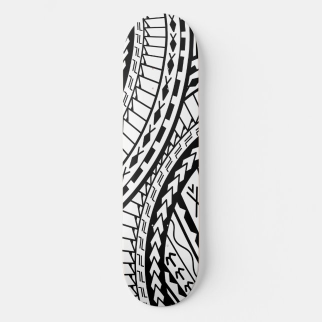 Skateboard Arte azteca tribal (Anverso)