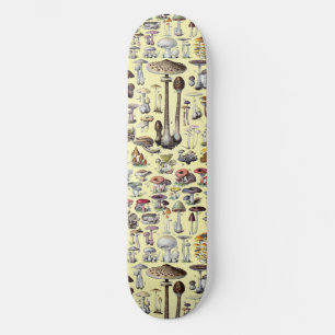 Skateboard Arte Botánico Encantador de Cabaña de Hongos Franc