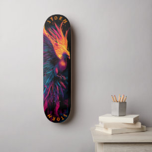 Skateboard Arte Callejero Graffiti Neon Fénix – Edición Limit