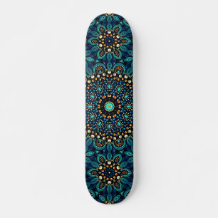 Skateboard Arte Callejero Mandala Abstracto