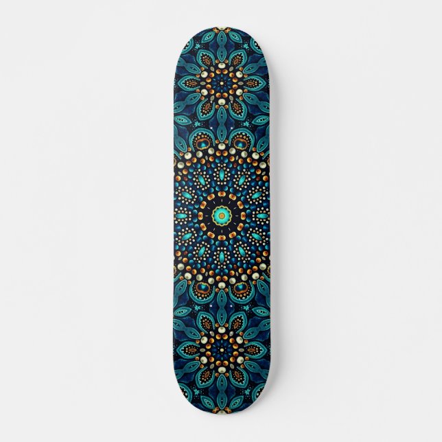 Skateboard Arte Callejero Mandala Abstracto (Anverso )