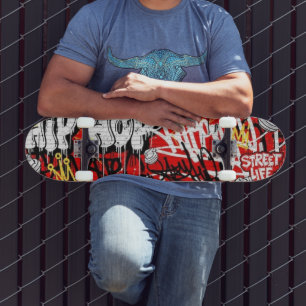 Skateboard Arte Callejero Urbano Graffiti Personalizado Throw