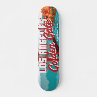 Skateboard Arte clásico de la caja de videojuegos L.A Golden