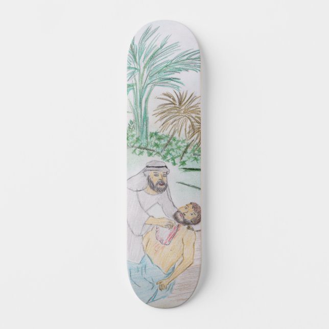 Skateboard Arte cristiano El buen samaritano (Anverso)