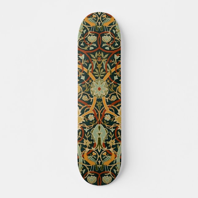 Skateboard Arte de Alfombra Oriental Persa William Morris (Anverso )