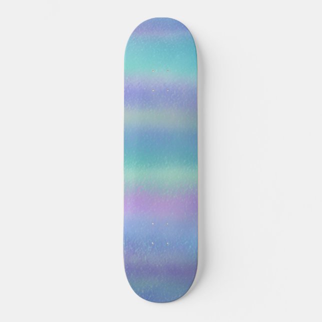 Skateboard Arte de colores de arcoiris de vidrio dicróneo (Anverso)