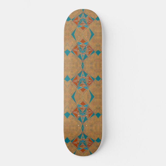 Skateboard Arte de diseño de estrella india del desierto del  (Anverso)
