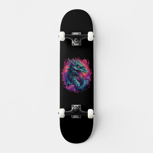 Skateboard Arte de Dragón (Anverso)