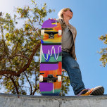 Skateboard Arte de estilo moderno abstracto colorido con arco<br><div class="desc">Con un estilo único y elegante, el arte abstracto y colorido de nuestro skateboard creativo. Este tablero vibrante no es solo para viajar, es un lienzo para la expresión artística. Eleva tu experiencia de patinaje con este patineta distintivo que añade un brote de creatividad a tus movimientos. Skateboard Abstract Artwork...</div>