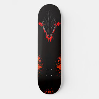 Skateboard Arte de Fantasía Anime Oscura Cuervo y Demonio