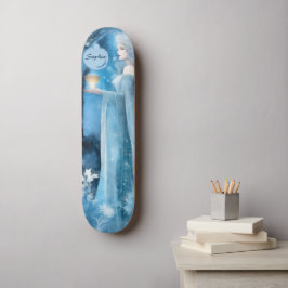 Skateboard Arte de fantasía de reina de nieve - Diosa mística