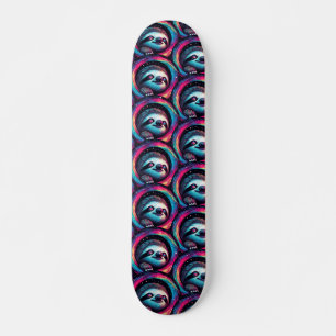 Skateboard Arte de galaxia con eslogan cósmico