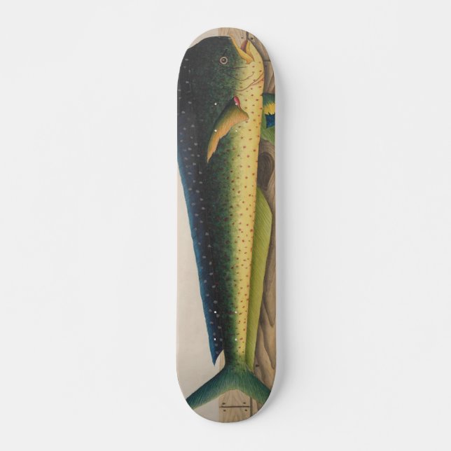 Skateboard Arte de Mahi-Mahi Fish (Anverso )