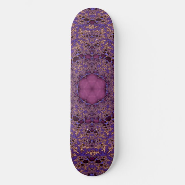 Skateboard Arte de Mandala Alucinante (Anverso)