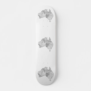 Skateboard Arte de mapas de Australia