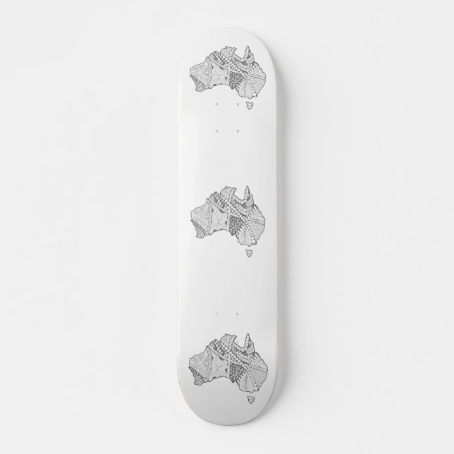 Skateboard Arte de mapas de Australia (Anverso )