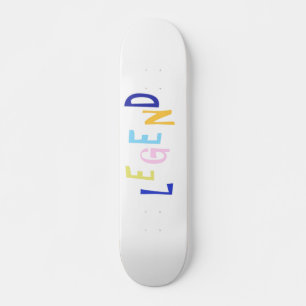 Skateboard arte de palabras de leyenda