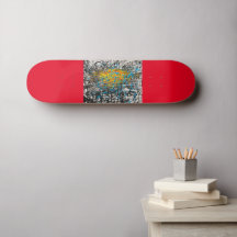 Arte de patinador en tabla