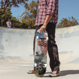 Skateboard Arte de pintura de la Marina Militar Vintage de Ba