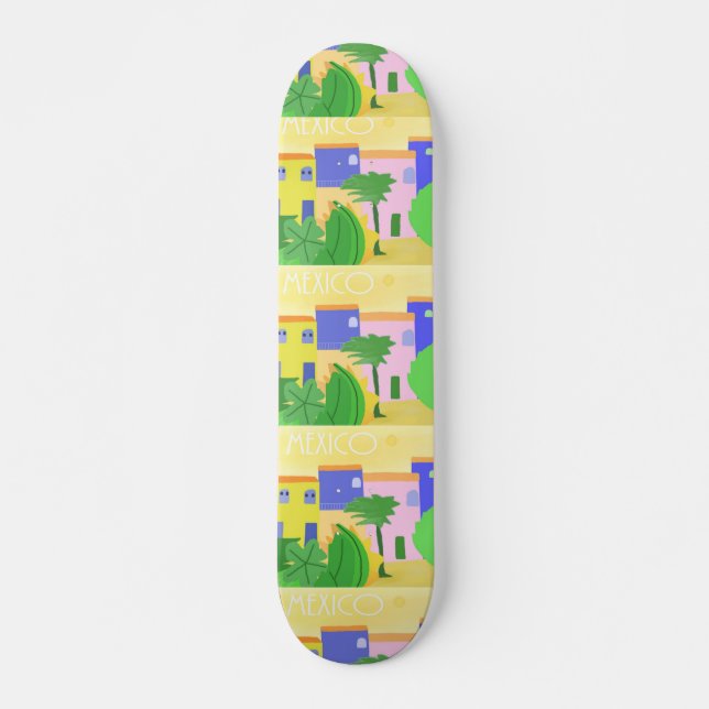 Skateboard Arte de pintura de México (Anverso )