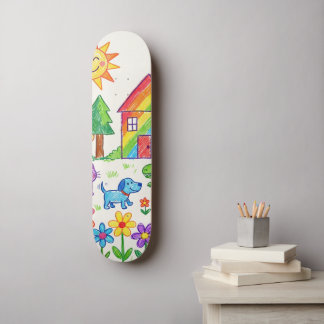 Skateboard Arte de tu hijo único personalizado