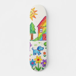 Skateboard Arte de tu hijo único personalizado