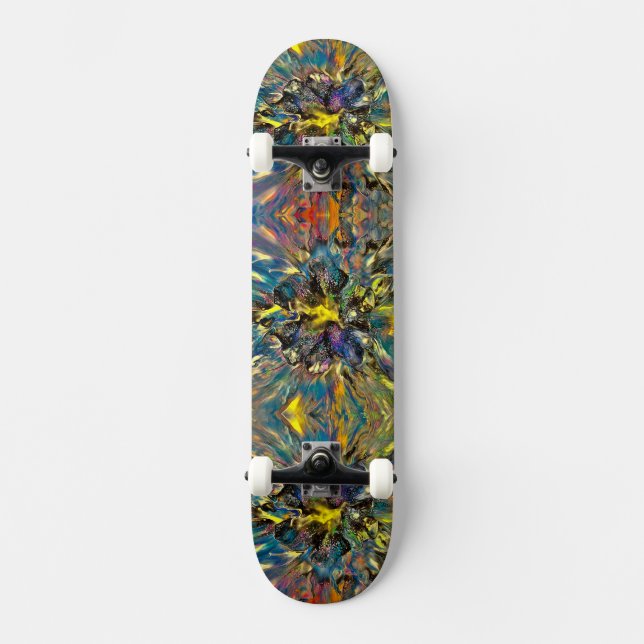 Skateboard Arte fluido / Pintura (Anverso)
