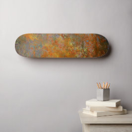 Skateboard Arte inspirado en el arte industrial rústico y rui